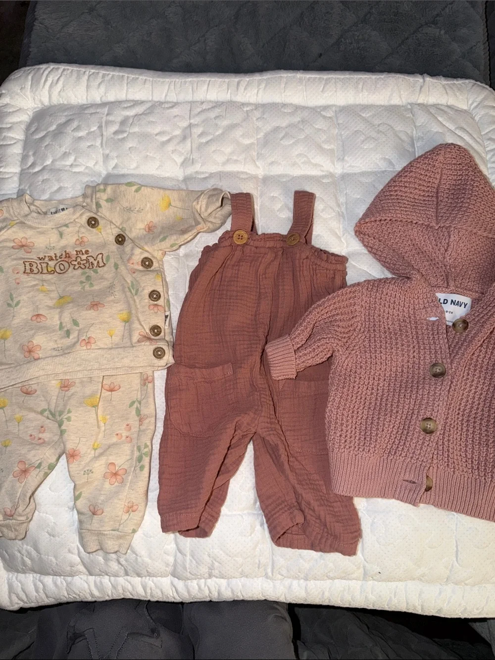 4 Pc Baby Girl Bundle Old Navy Rabbit + Bear Easy Peasy Boho